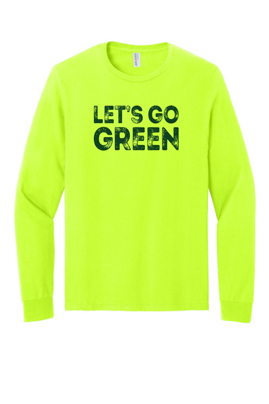 Freedom Cheer and Stunt Safety Green Jerzees Dri-Power 50/50 Cotton/Poly Long Sleeve~Unisex