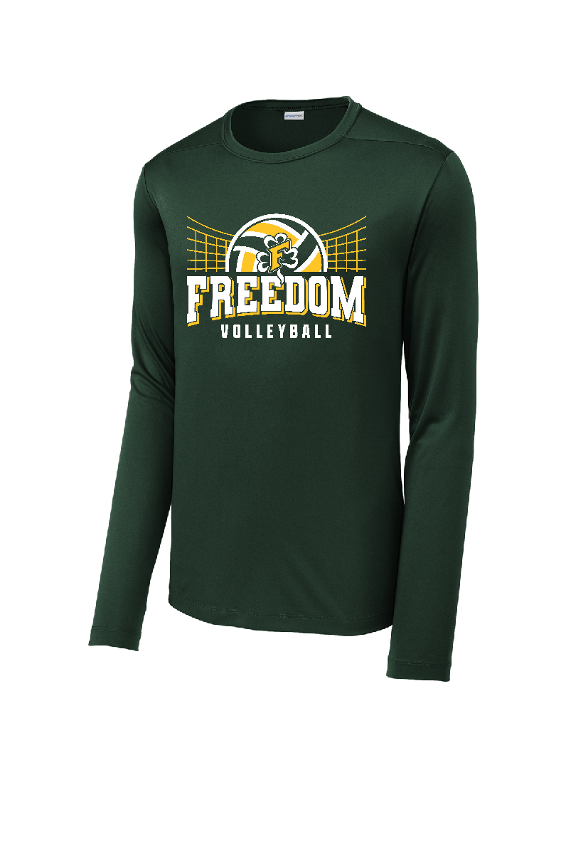 Freedom Volleyball Men's Sport-Tek ® Posi-UV ® Pro Long Sleeve Tee ~ 3 Colors