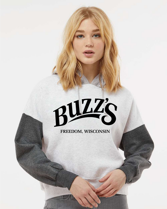 Buzz's  MV Sport Crop Colorblock Hoodie~ Ladies ~