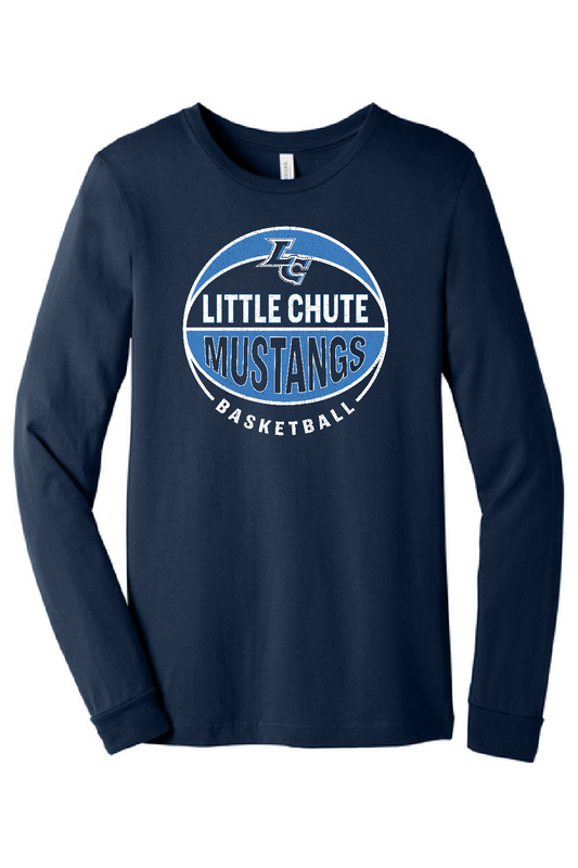Little Chute Basketball Unisex Bella Canvas Long Sleeve ~ 2 Colors