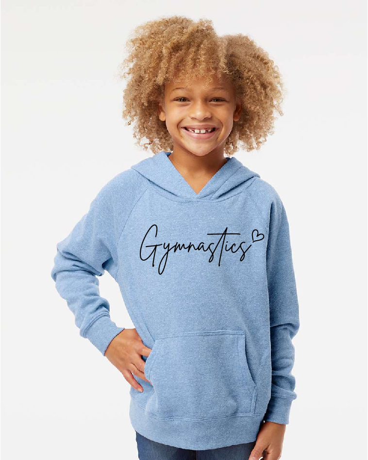 PERSONALIZED Gymnastics Independant Youth Lightweight Blend Hoodie ~ Several Colors