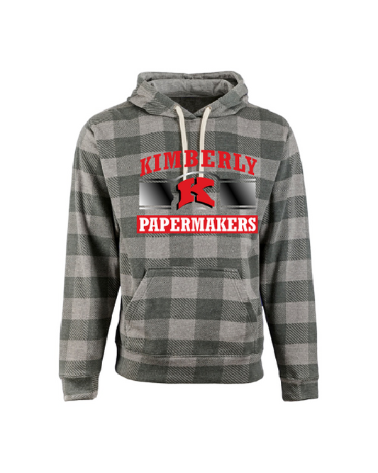 Sunrise Elementary Smoke Buffalo Plaid Tri Blend Hoodie ~ 2 Logo Choices