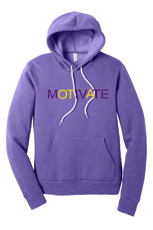 Motivate Bella Canvas Sponge Fleece Hoodie ~ 3 Colors