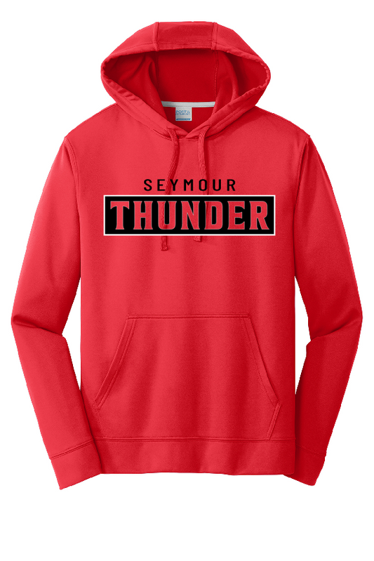 Seymour Thunder Red Port & Company Performance Hoodie~ Youth and Adult