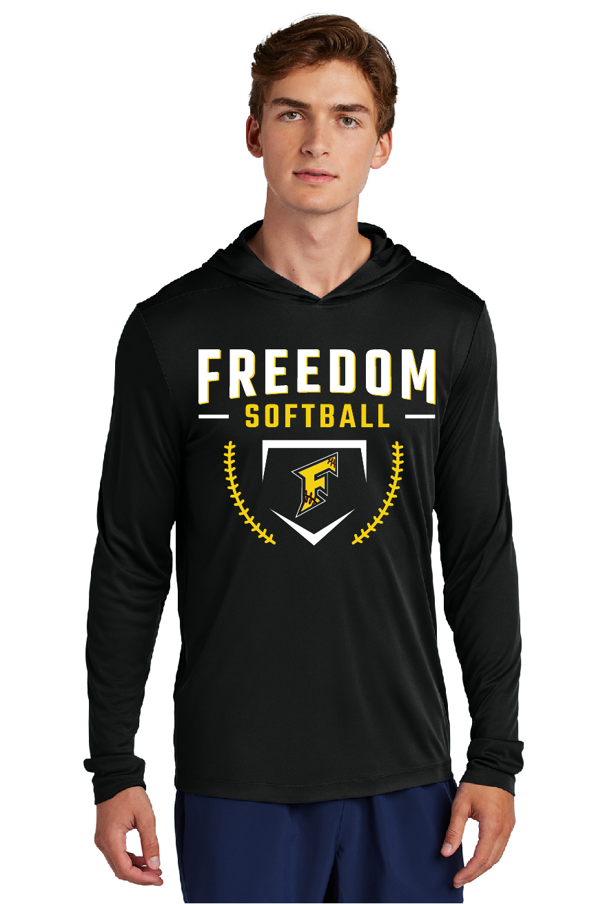 Freedom Softball Sport-Tek® Posi-UV® Pro Long Sleeve Hoodie~ ~ Men's