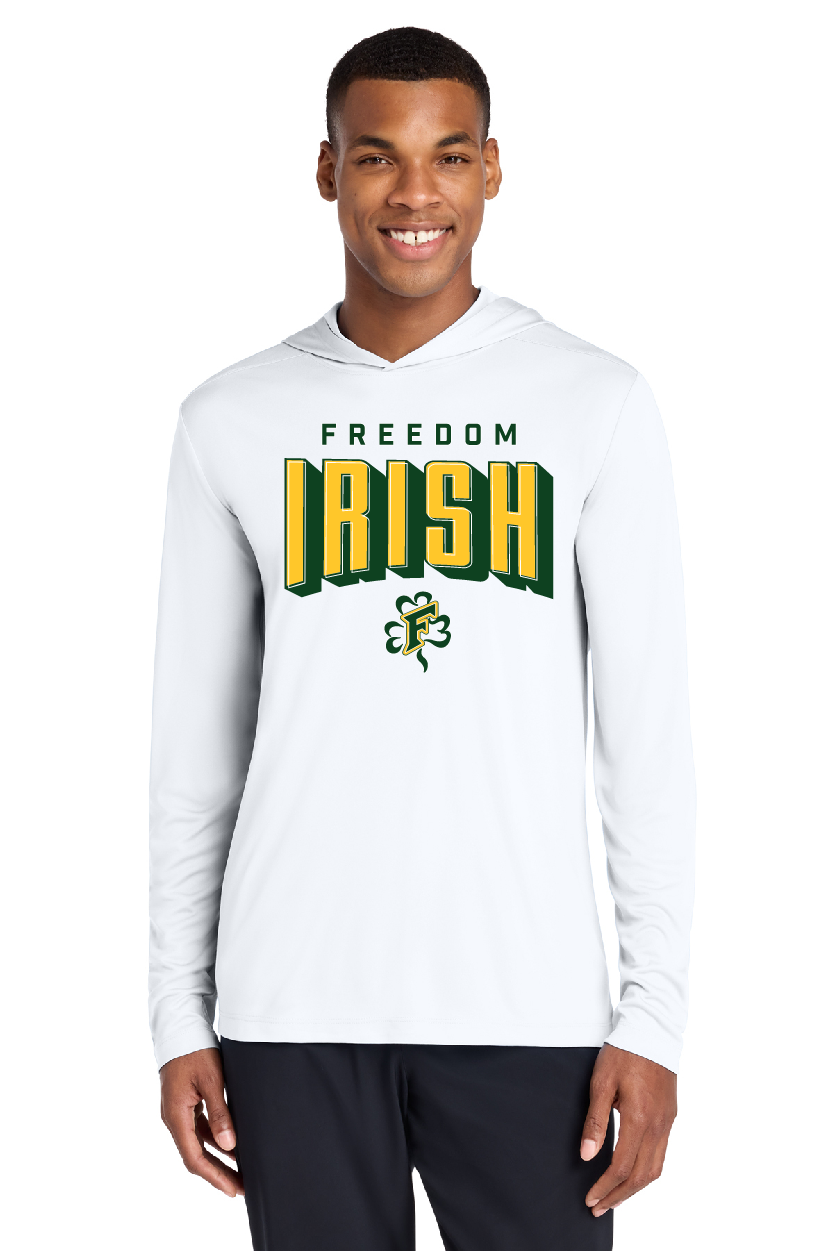 Freedom Irish Sport-Tek® Posi-UV® Pro Long Sleeve Hoodie~ Men's~ 2 Colors
