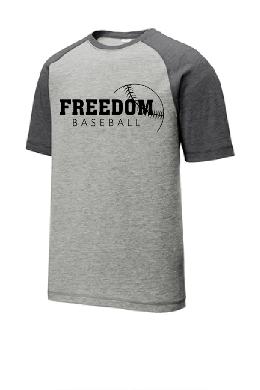 Freedom Baseball Sport Tek Moisture Wicking Tee ~ Mens