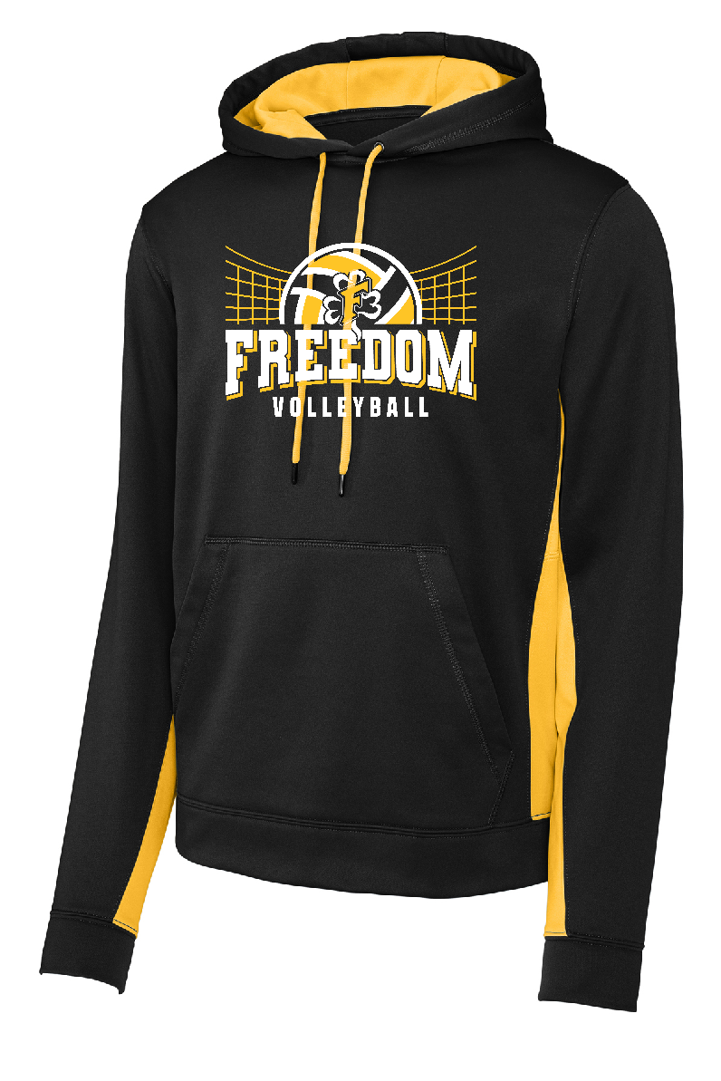 Freedom Volleyball Sport Tek Forest Colorblock Hoodie ~ Men's