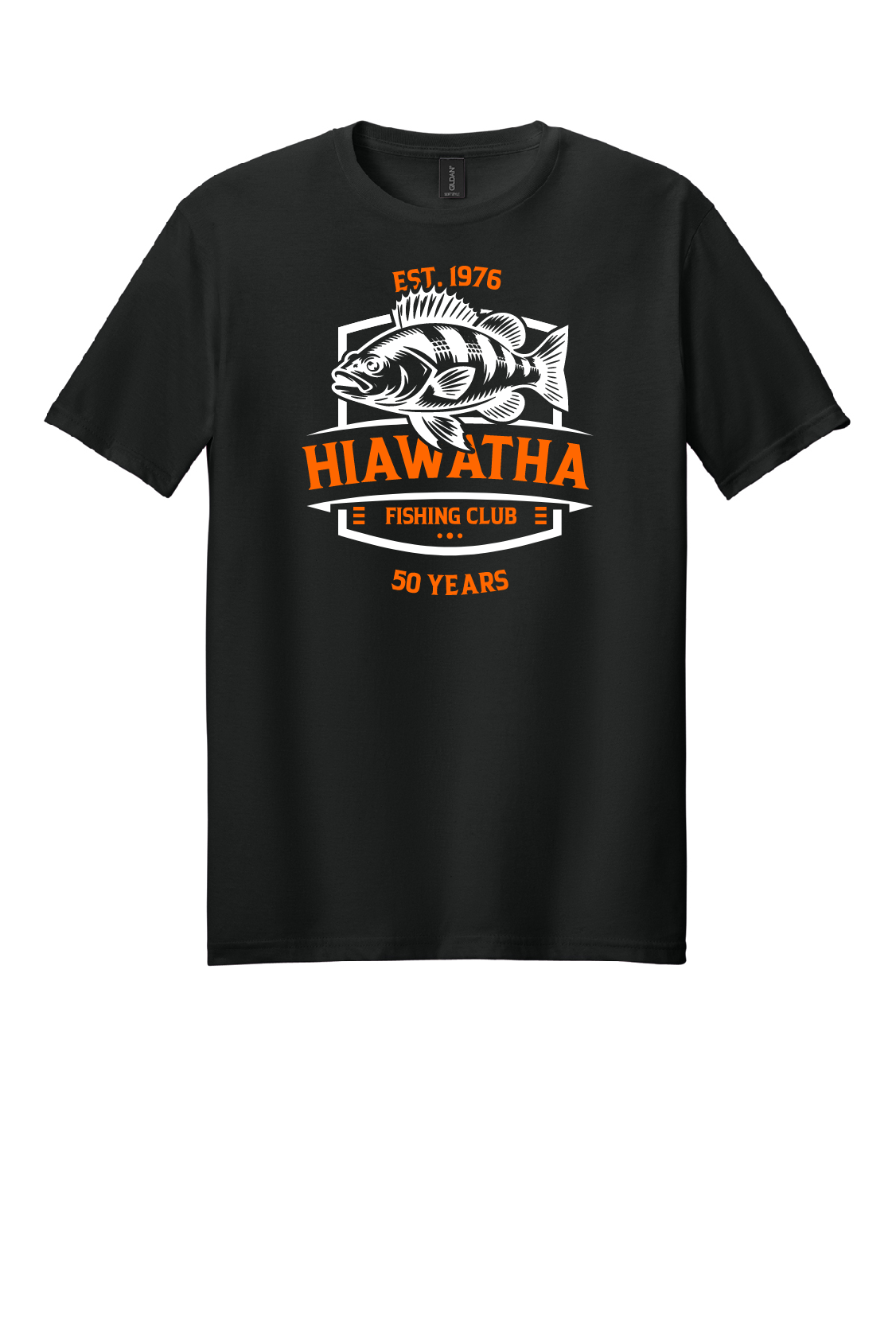 Hiawatha Orange Perch Gildan Softstyle Tee-Youth and Adult