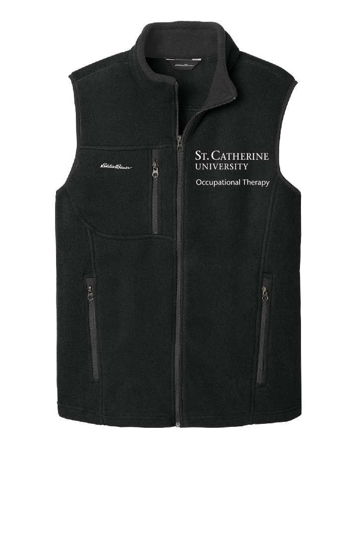 Black Eddie Bauer Fleece Vest ~ Men's