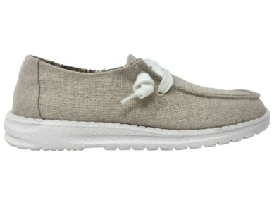 Holly Canvas Natural Slip On