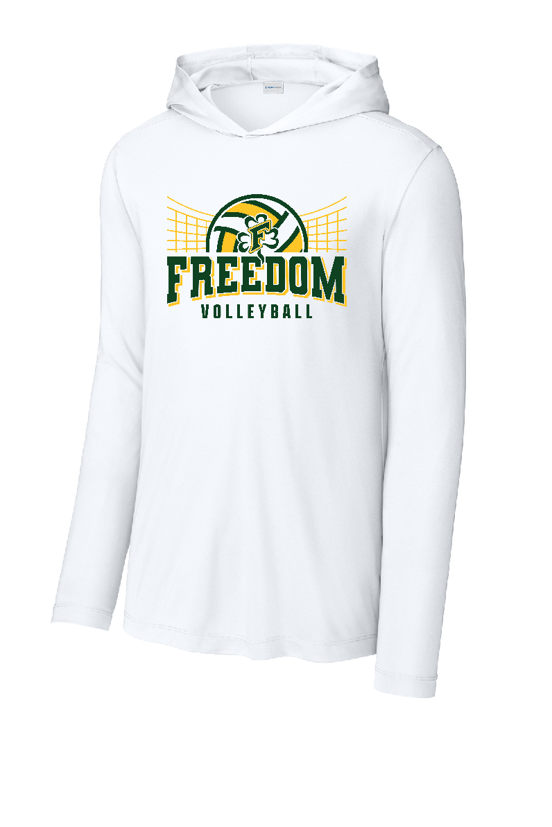 Freedom Volleyball Sport-Tek® Posi-UV® Pro Long Sleeve Hoodie~ Men's~ 2 Colors