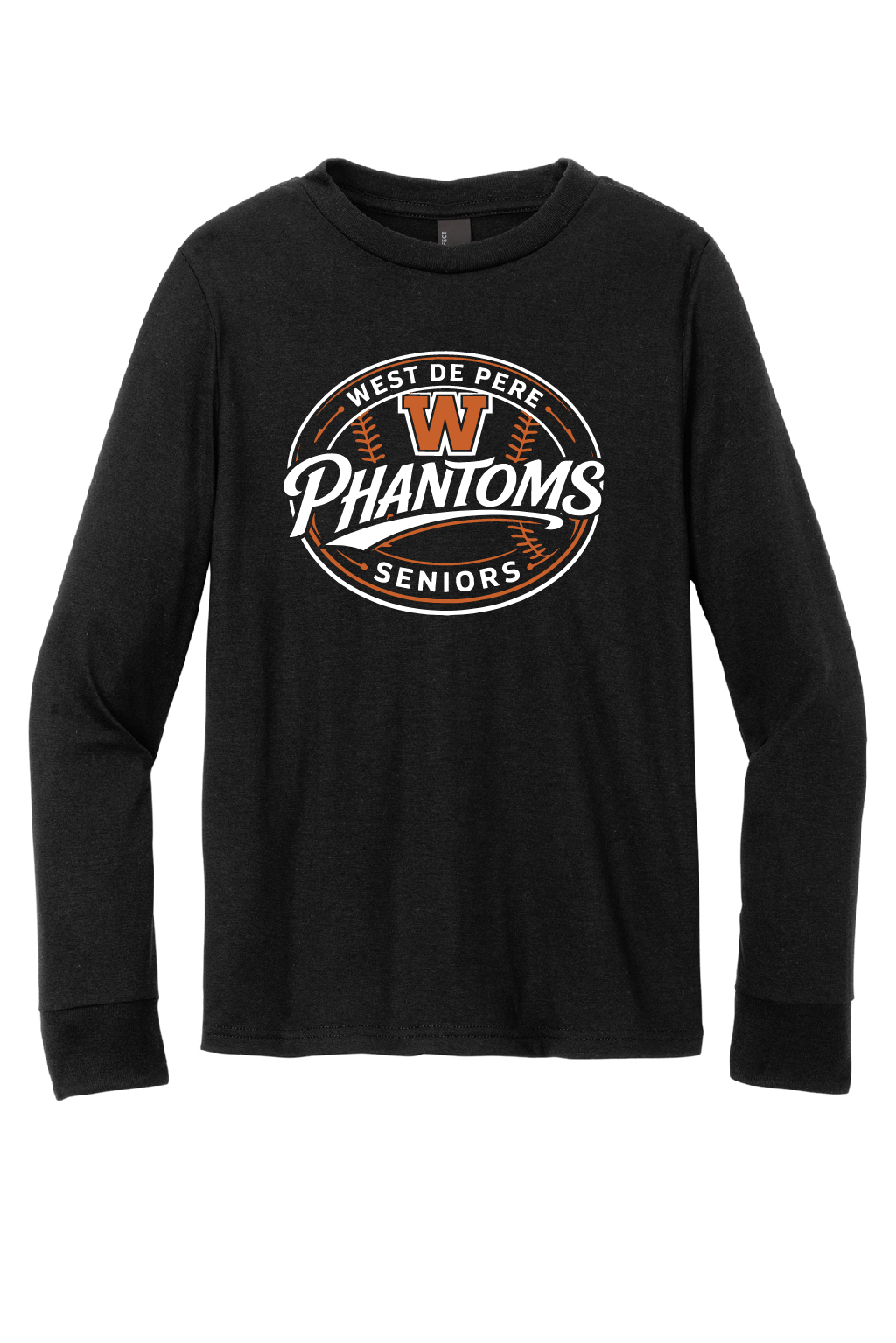 West DePere Senior Baseball Black District Long Sleeve ~ YOUTH