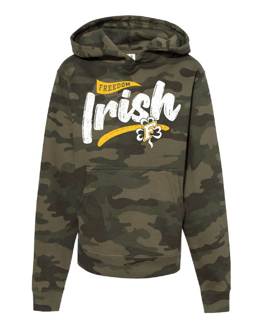 Freedom Irish Independent Trading Camo Midweight Hoodie ~ Youth ~ 2 Designs