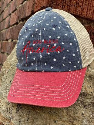 Vintage God Bless America Baseball Hat