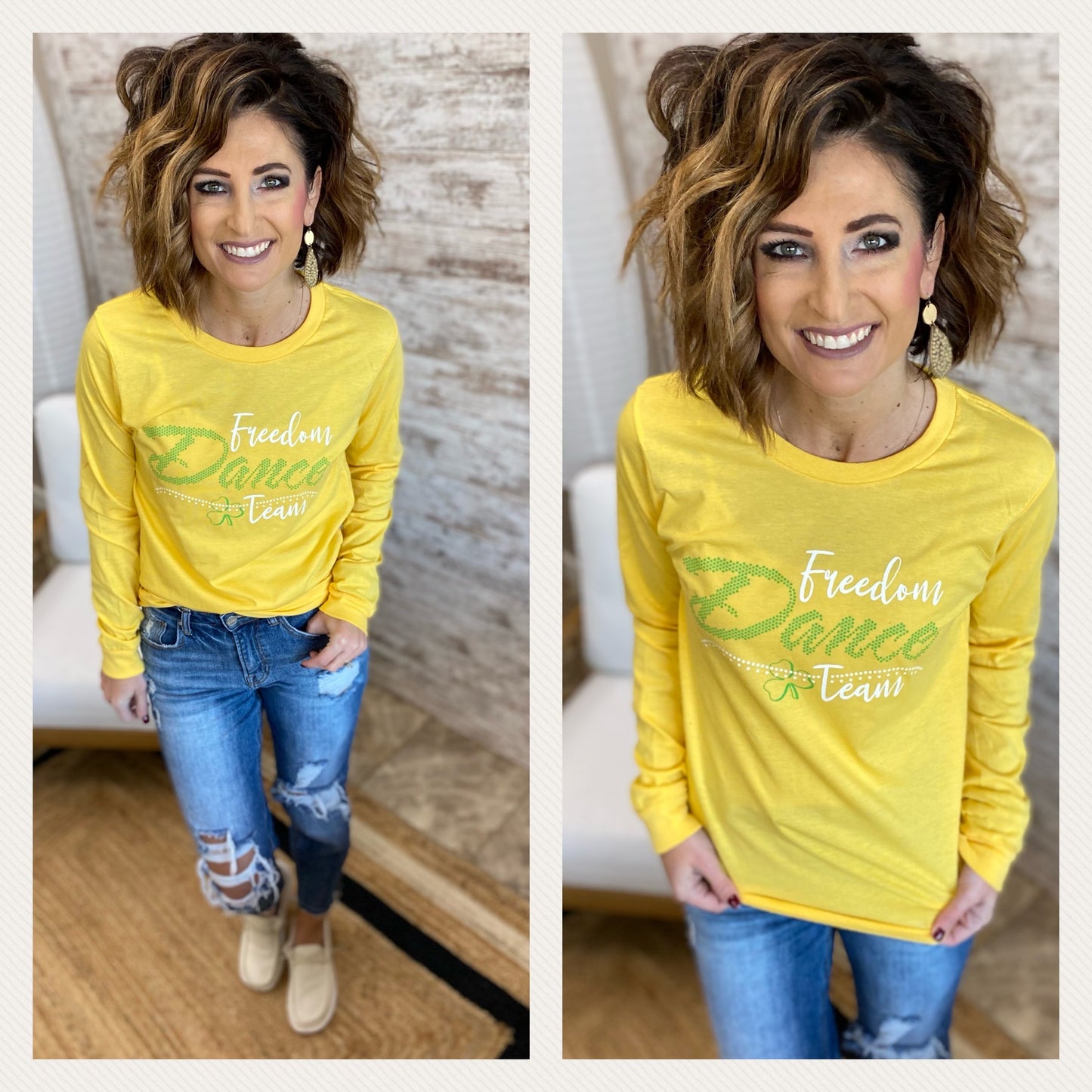 Freedom Dance Yellow Gold Long Sleeve