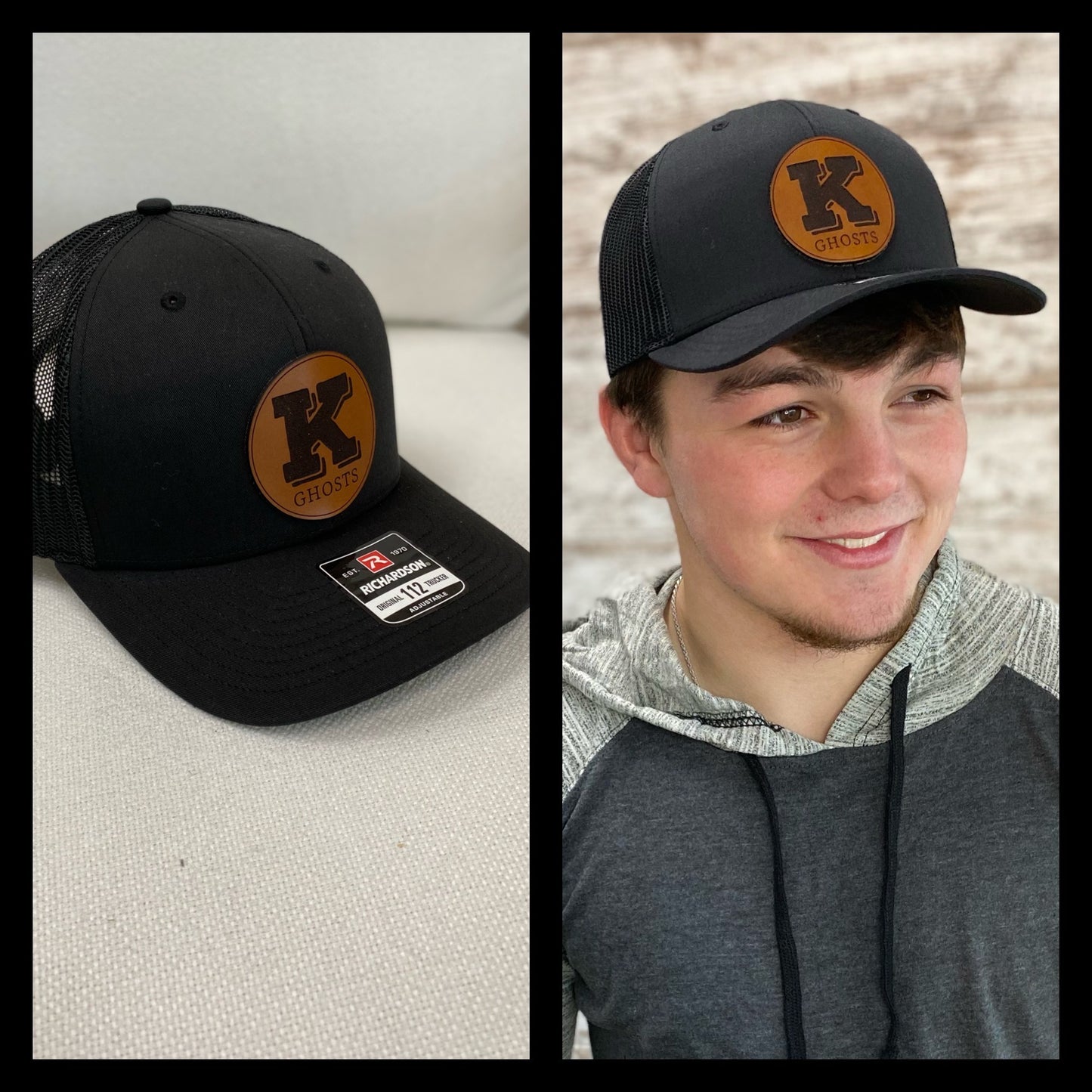 Richardson Leather Patch Trucker Hat ~ Various Schools