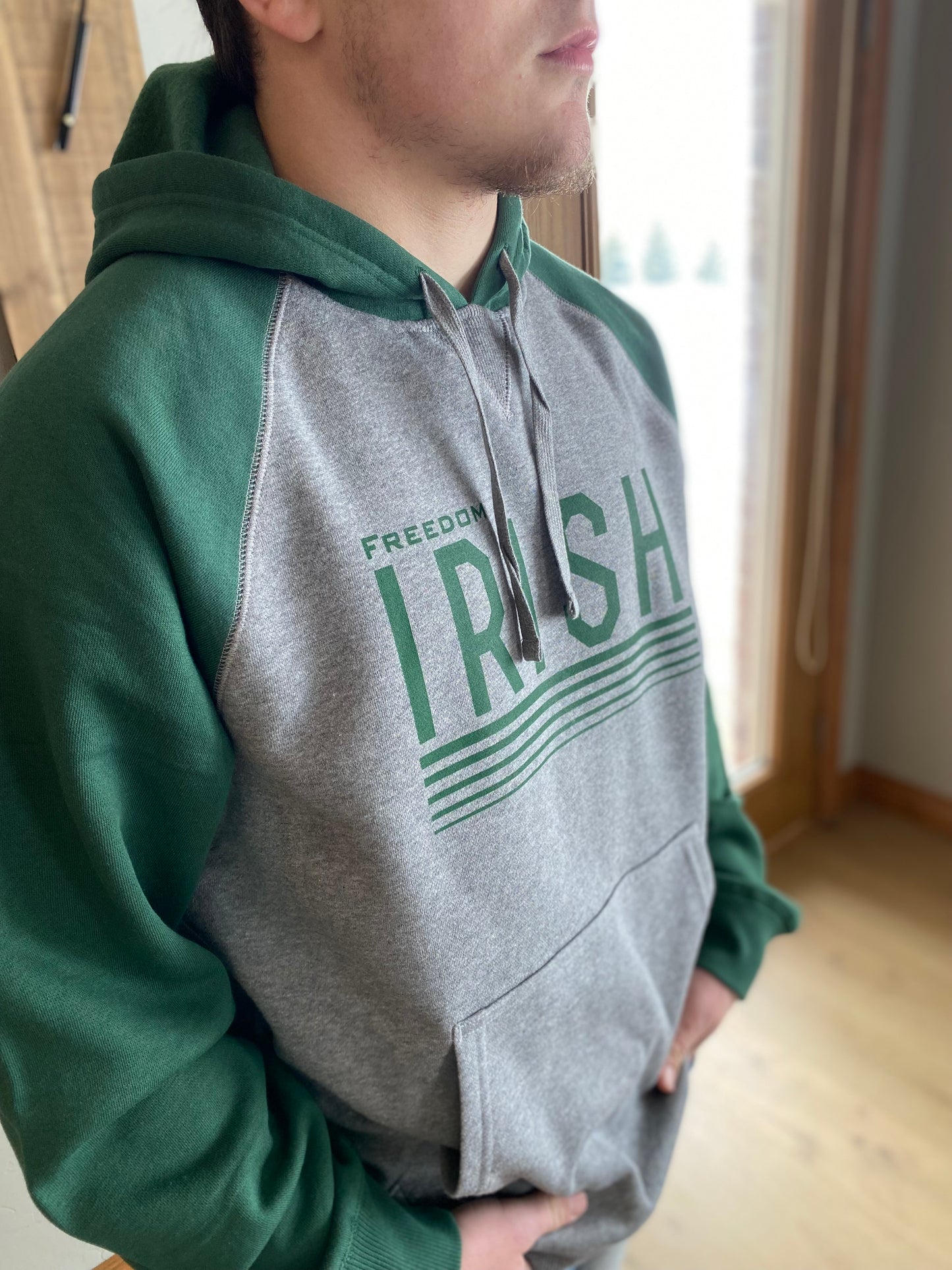 Forest Green Freedom Irish Hoodie