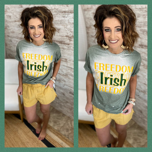 Freedom Irish Bleached Tee