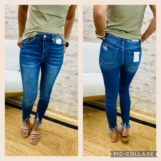 Vervet HIGH RISE CROP SKINNY