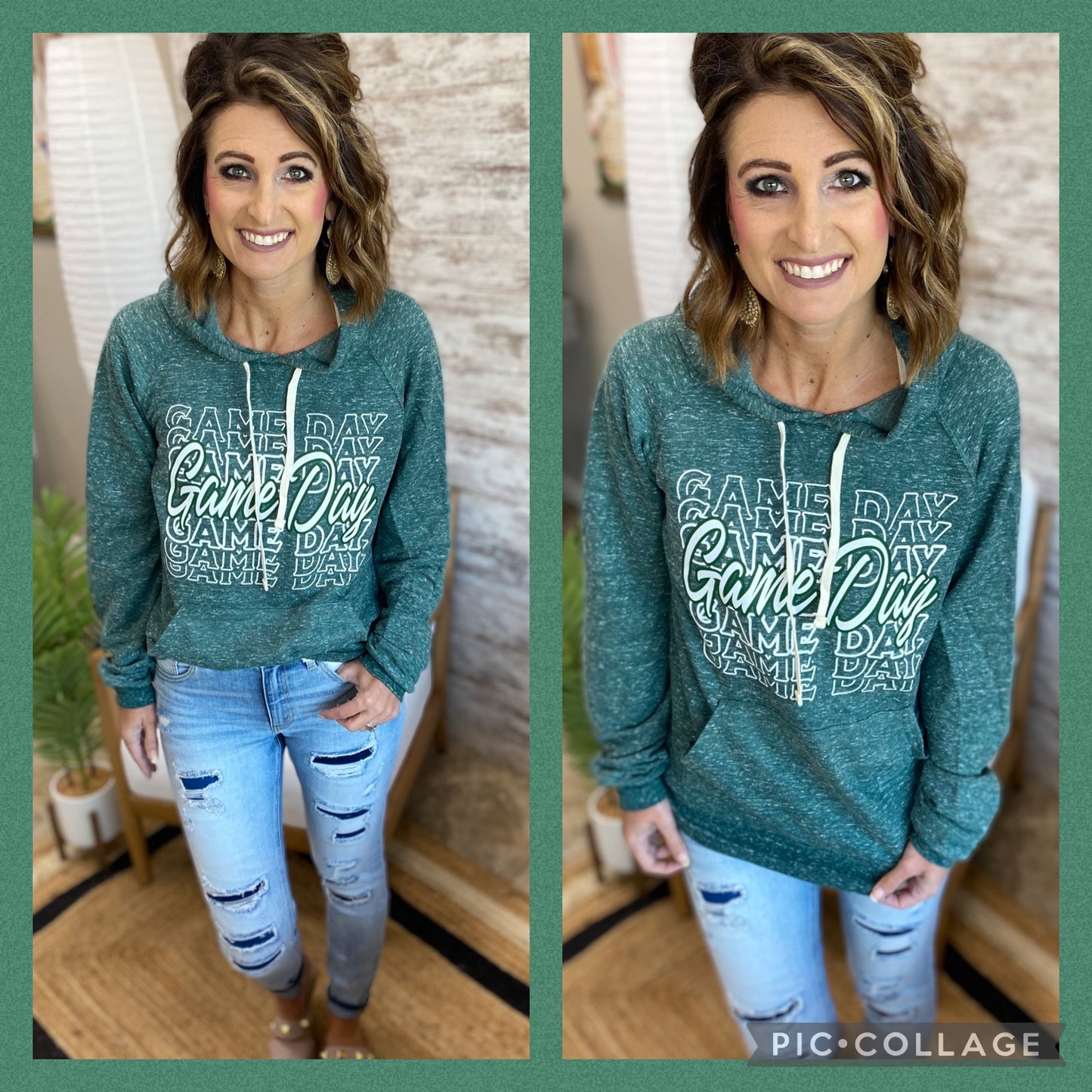 Green Jerzee Game Day Hoodie