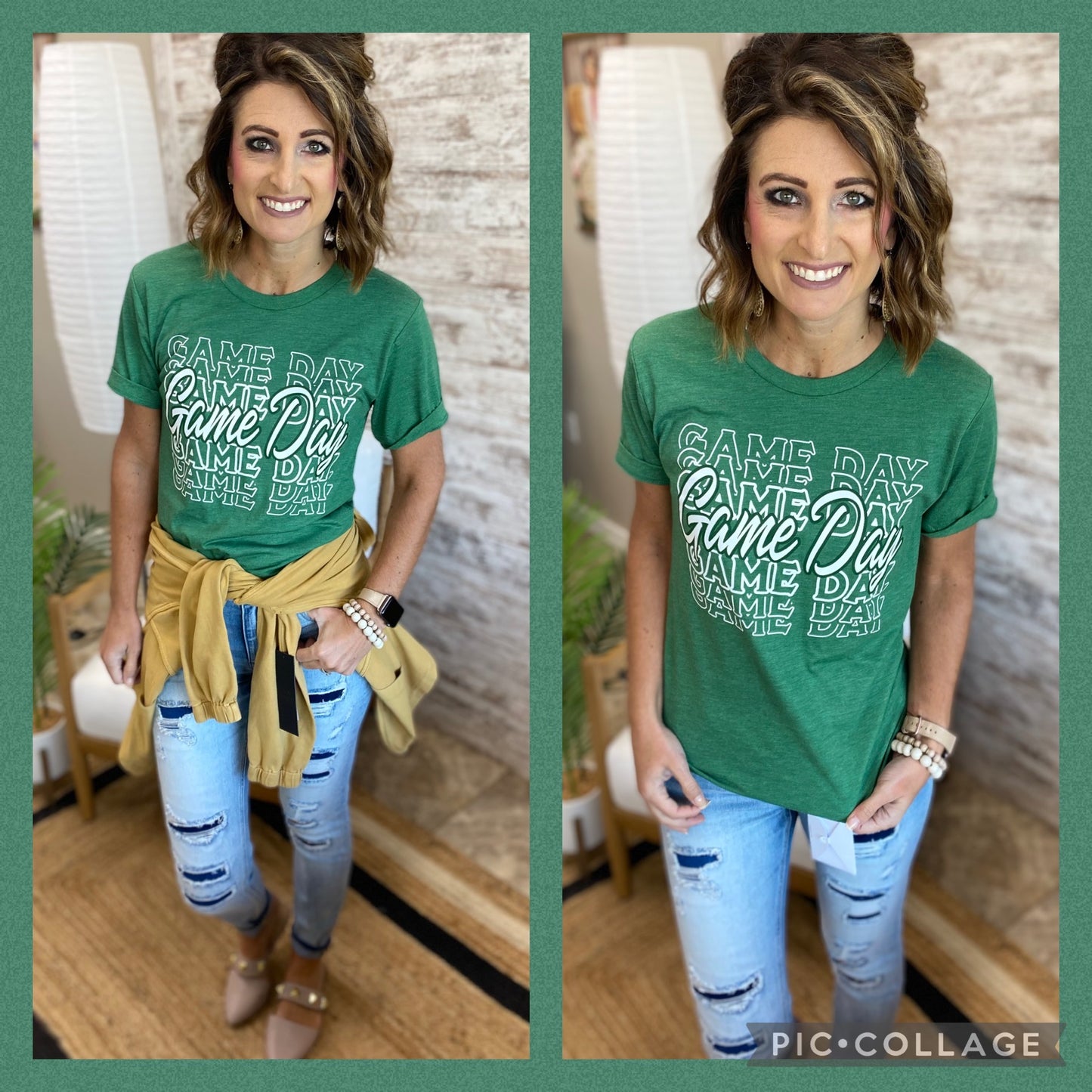 Grass Green Game Day Tee **Made to Order**
