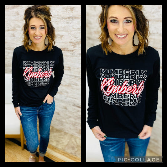 White Retro Kimberly Long Sleeve