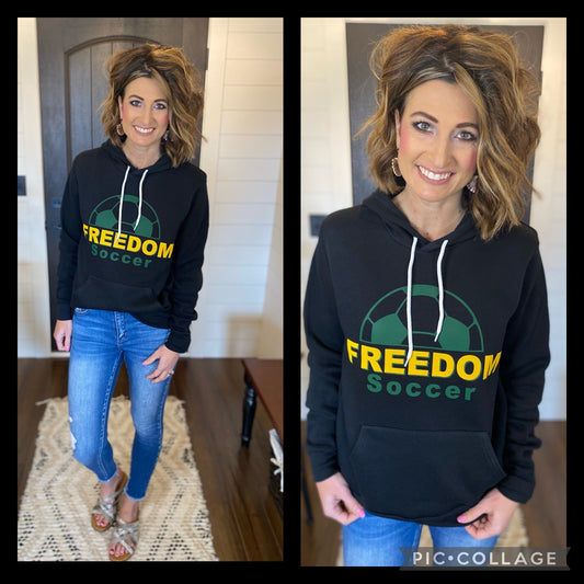 Black Freedom Soccer Hoodie