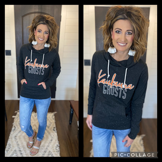 Kaukauna Ghosts Enza Funnel Hoodie **Made to Order**